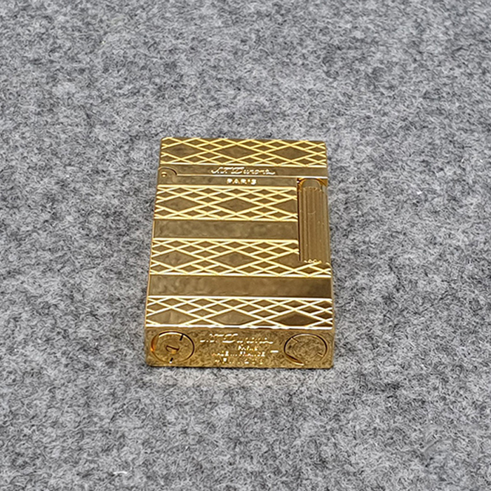 Vỏ Hột Quẹt Bật Lửa Upon D16V Họa Tiết Hình Ô Vuông Chéo Sọc Ngang Cực Chất - Dùng Ga Đá Cao Cấp