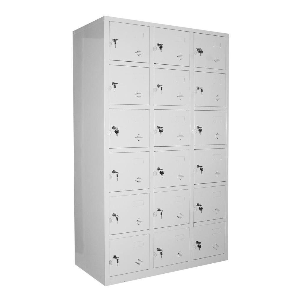 Tủ Locker 18 Ngăn VPT 86-3K, Tủ Sắt 18 Cánh Sơn Tĩnh Điện Cao Cấp