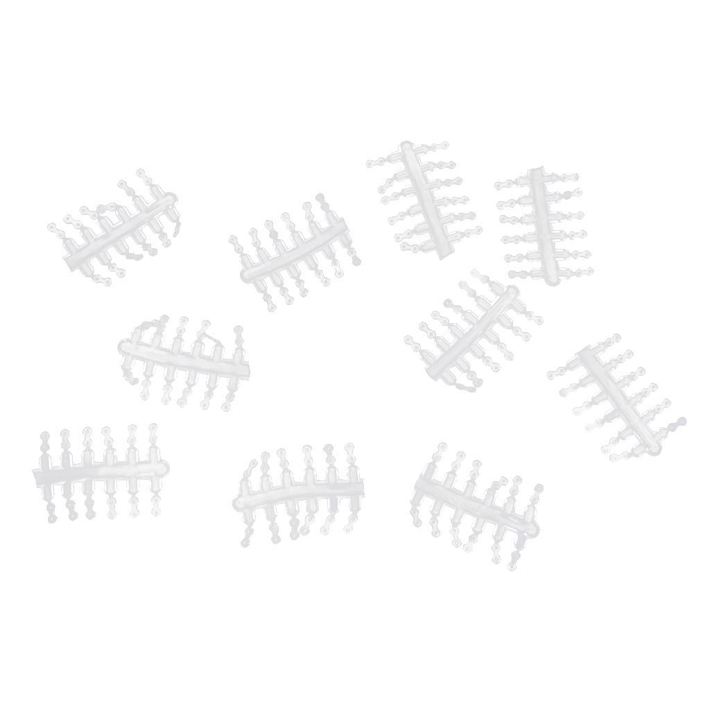 10pcs/lot Carp Fishing Boilie Inserts Hair Rig Fishing Bait Double Ring Clear Stoppers Carp Fishing Tackle Hair Stops