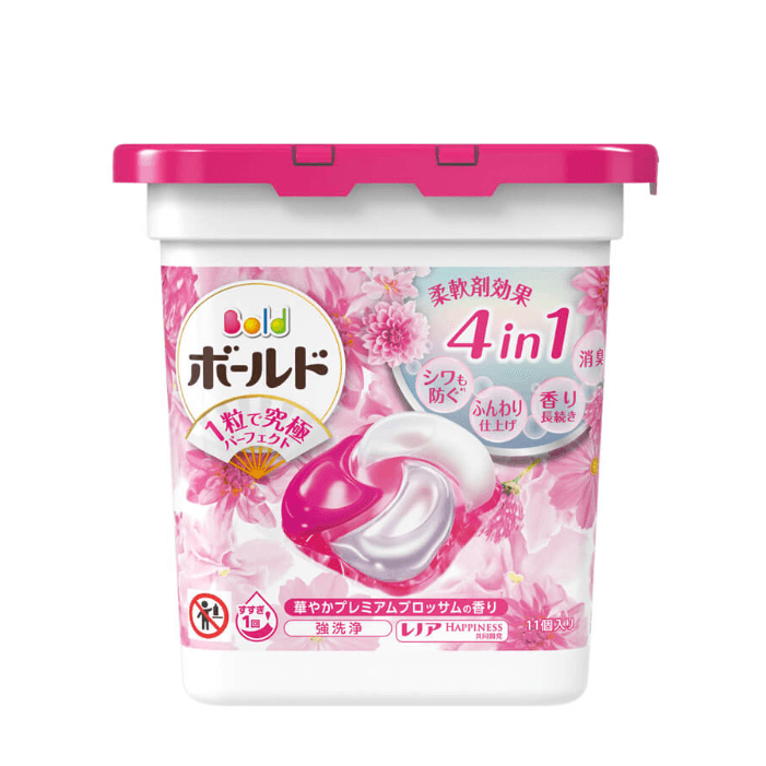 Viên giặt xả Bold GelBall 4D P&amp;G hương hoa ngọt ngào hộp 11 viên