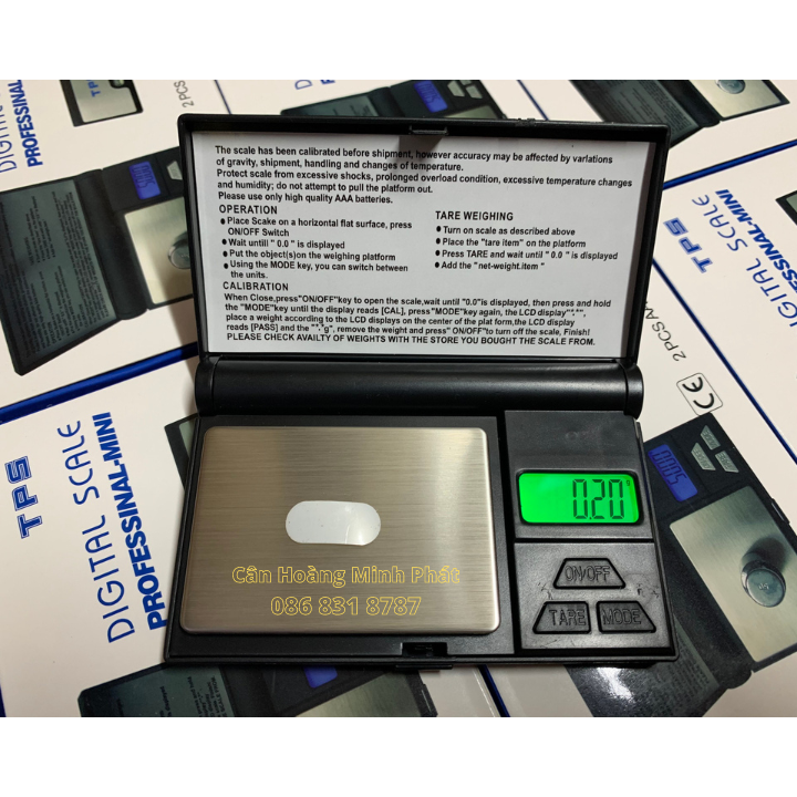 Cân Điện Tử Tiểu Ly mini nhỏ gọn bỏ túi chính xác cao cấp TPS-MN 300g/0.01g