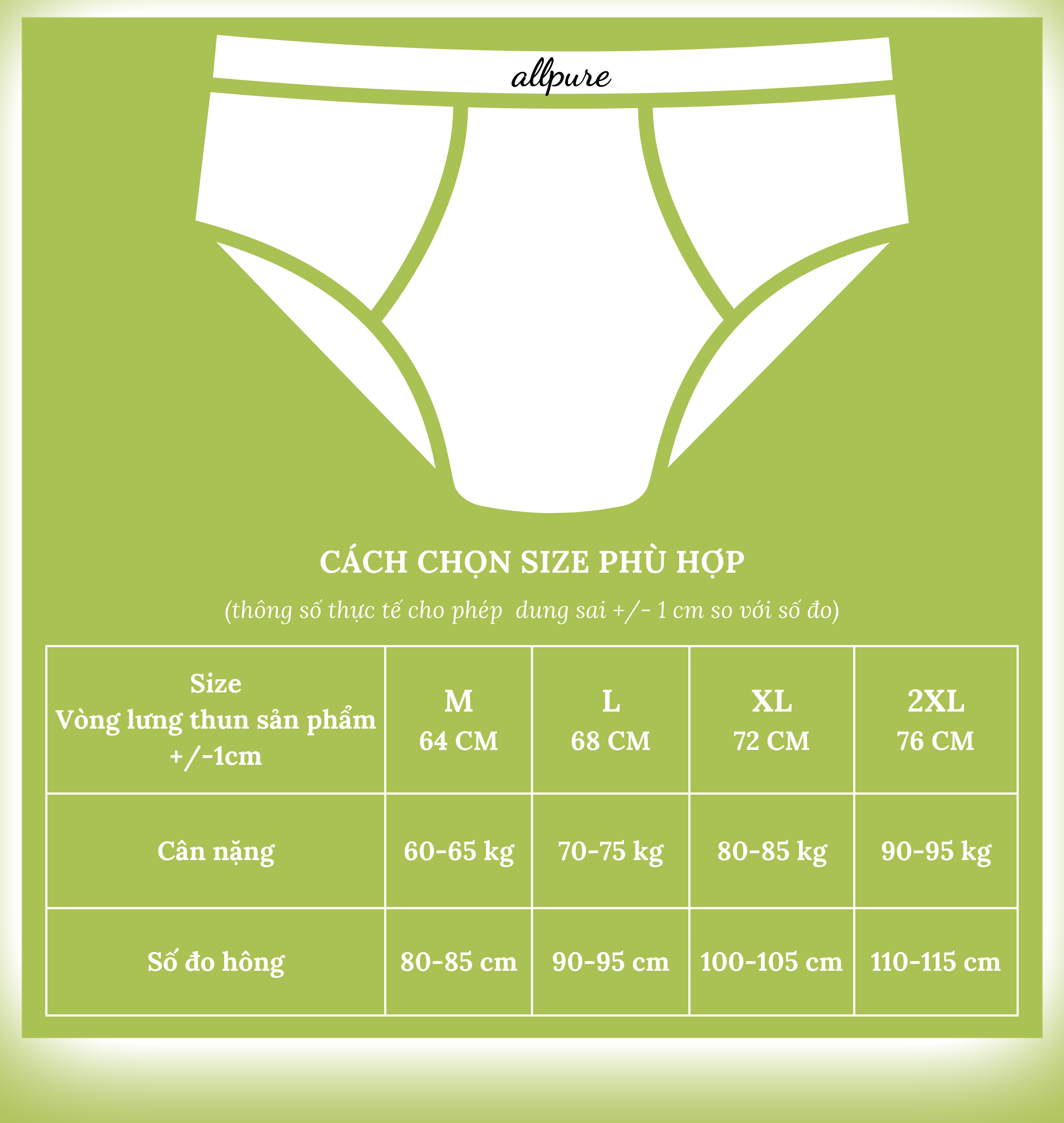 Combo 4 quần lót brief nam màu tùy chọn ALLPUR vải sợi tre khử mùi kháng khuẩn mặc siêu mát