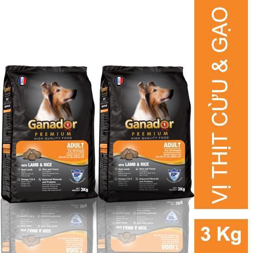 Thức ăn cho chó lớn vị cừu gạo Ganador Adult LAMB &amp; rice gói 1.5kg