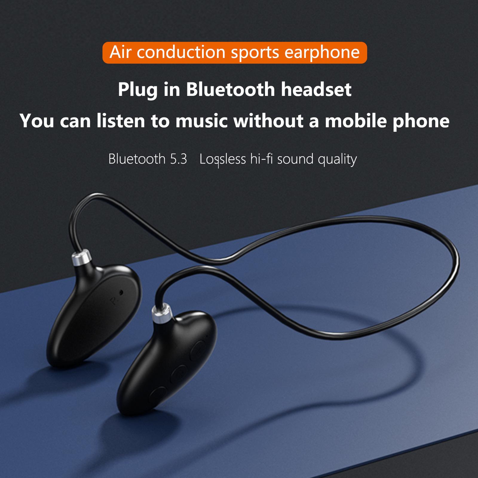 Giá tốt nhất Tai nghe Bluetooth dẫn khí mới của Amazon thể thao thẻ cắm không dây treo cổ không tai nghe Bluetooth trong tai