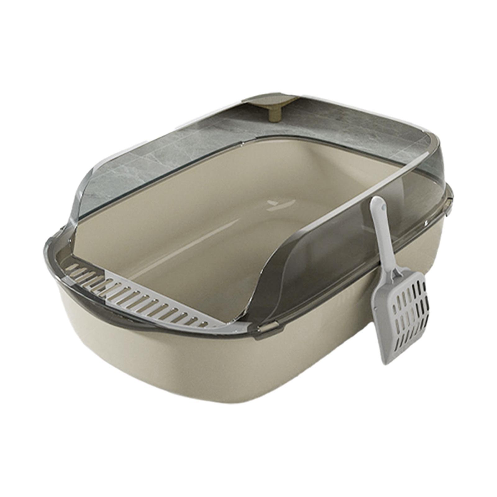 Open  Box Litter Pans Indoor Cats Splashproof Pet Litter Trays