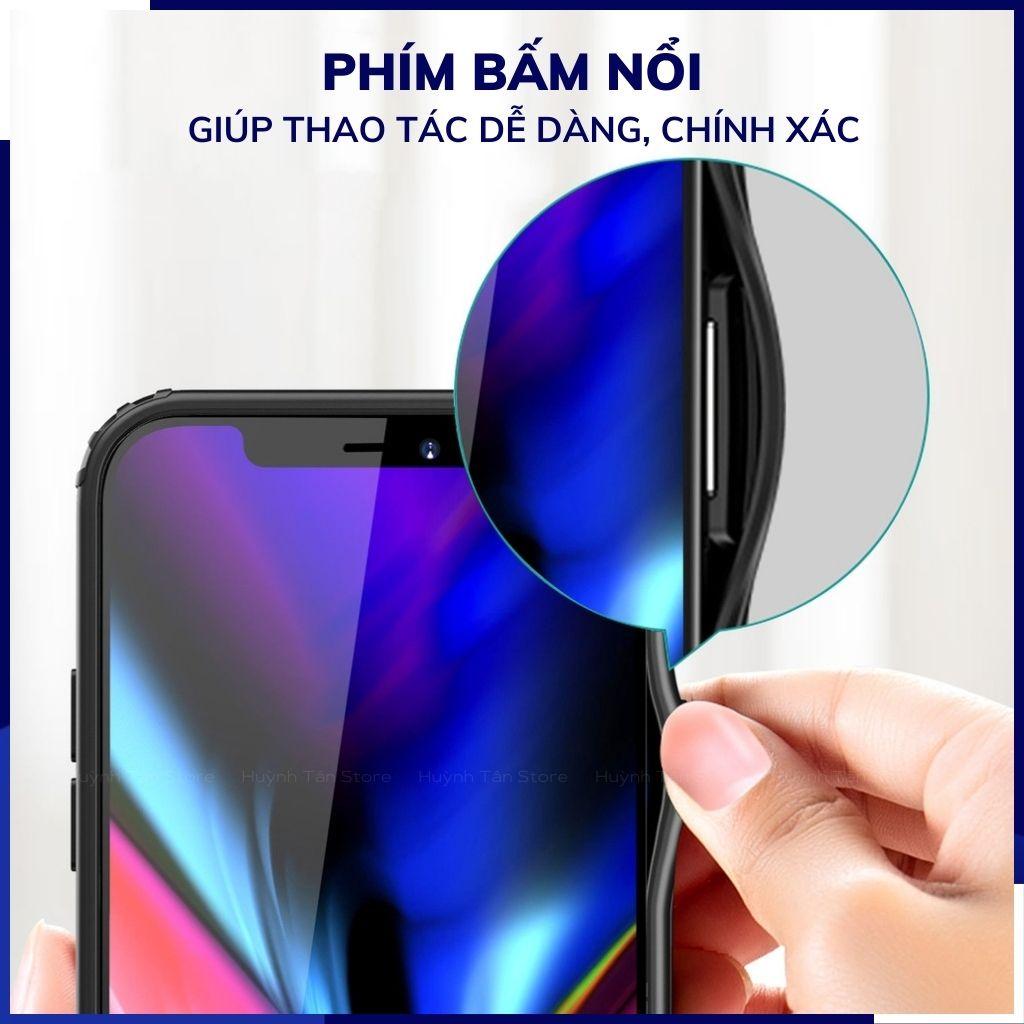 Ốp lưng ip 12 pro max ip 12 pro chống sốc bảo vệ camera chống vân tay nhám viền màu ver 2 phụ kiện huỳnh tân store