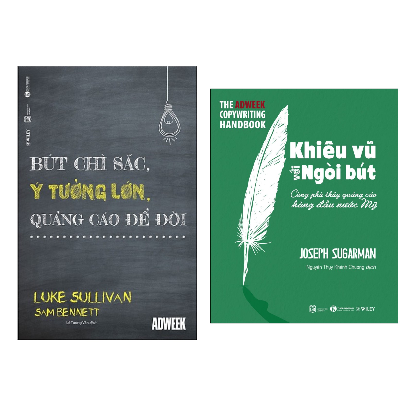 Combo 2 Cuốn Cẩm Nang Không Thể Thiếu Của Người Viết Quảng Cáo :  Bút Chì Sắc, Ý Tưởng Lớn, Quảng Cáo Để Đời + Khiêu Vũ Với Ngòi Bút (Tặng kèm Bookmark thiết kế AHA)