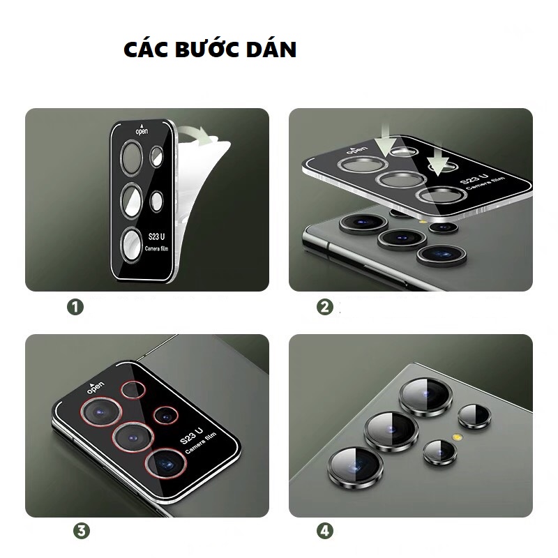 Cường lực camera ANANK Titanium Alloy dành cho Samsung S23 Ultra