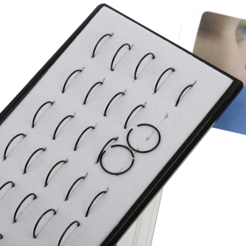 80 Pieces 316L Stainless Steel Nose Studs Hoops Piercing Lip Rings Jewelry