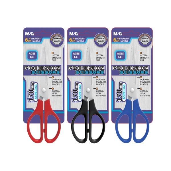 Kéo văn phòng / Kéo cắt giấy M&G 170mm ASS913A1, Thép SK5 Nhật Bản