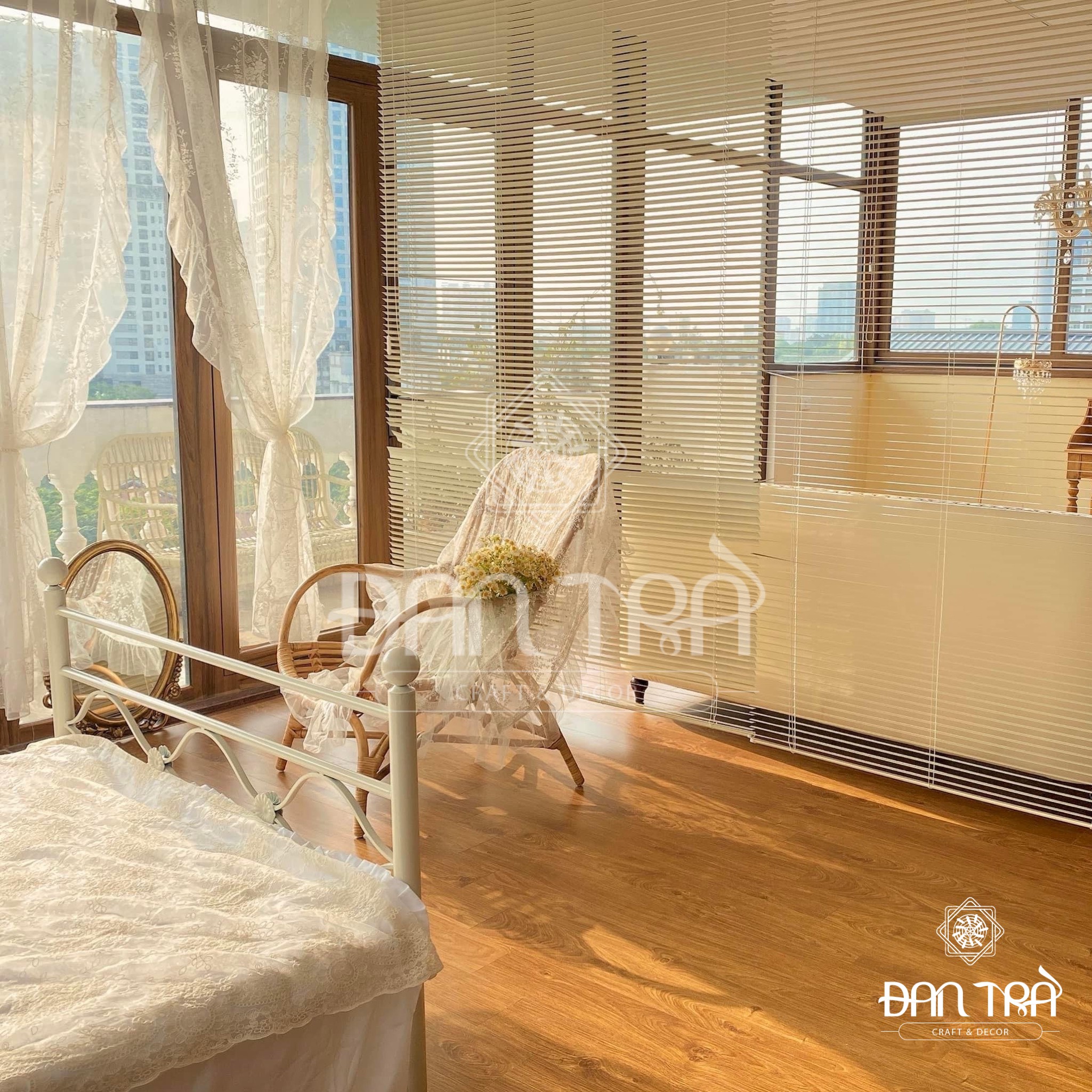 Ghế Mây Thư Giãn ĐAN TRÀ, Ghế Mây Tựa Lưng Cho Ban Công, Phòng Khách, Mây Tre ĐAN TRÀ