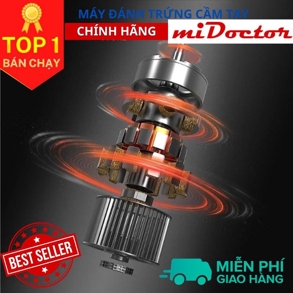 Máy nhào bột đánh trứng kem bơ cầm tay 7 tốc độ, máy làm bánh GE-M01A Thép không gỉ siêu bền - Hàng chính hãng miDoctor