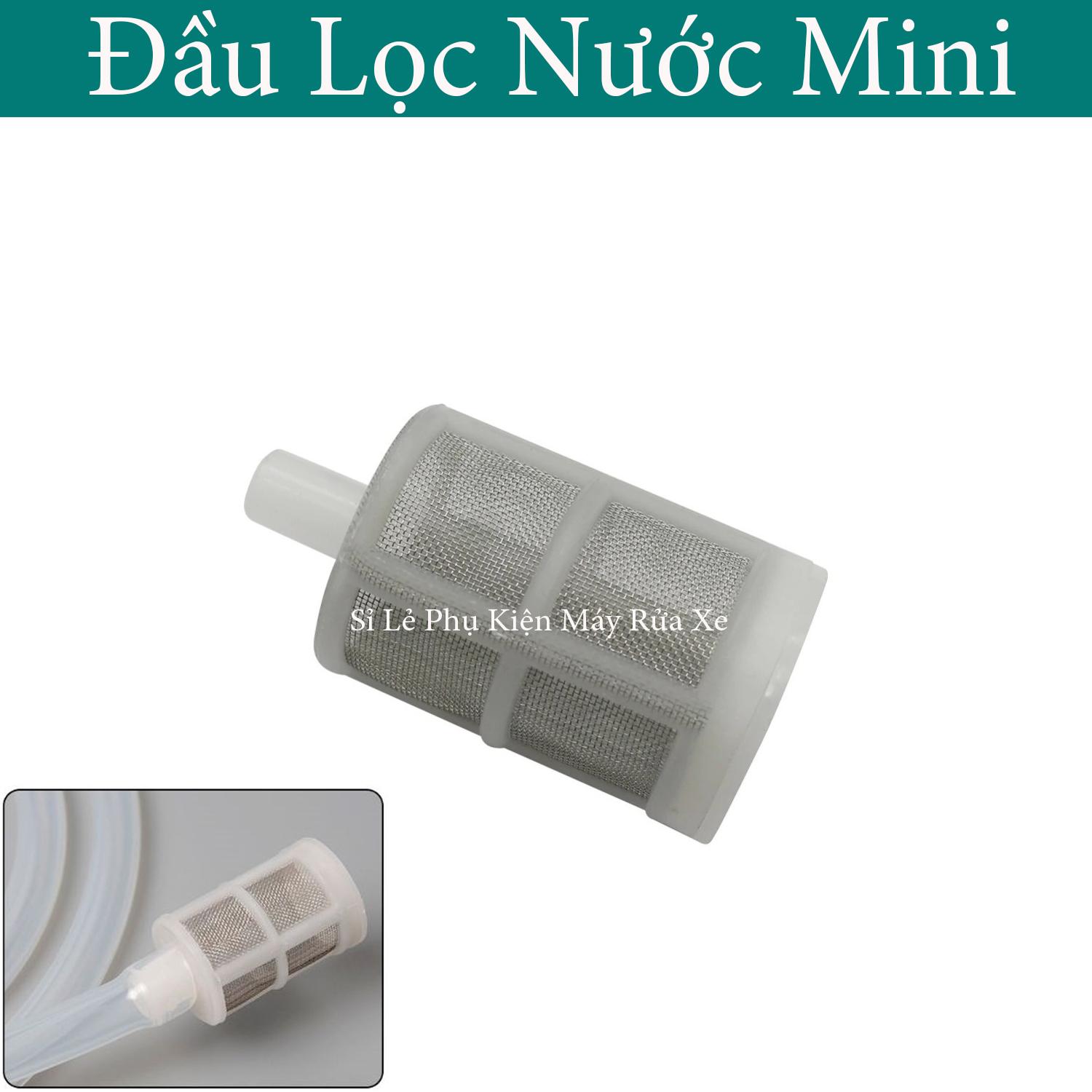 Bộ lọc rác đầu hút máy phun sương dùng thả trong xô chậu (nối ống 8mm)