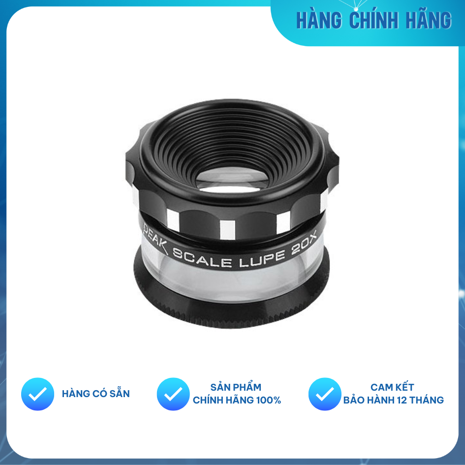 Kính Lúp Peak Cầm Tay Có Vạch Thước | Model: 2055-20X | Độ Phóng Đại 20X