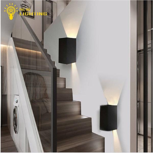 Đèn tường 2 đầu ,đèn hắt tường sân vườn,cầu thang