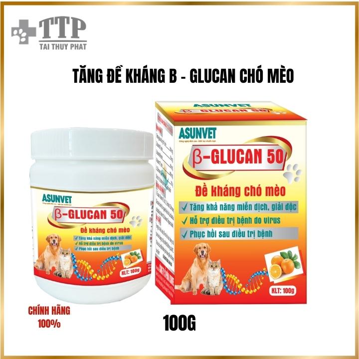 Đề kháng chó mèo B-Glucan 50 100g ASUNVET - Pet Tài Thủy Phát - T014