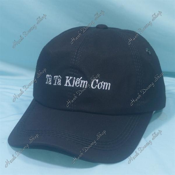 Set Nón Cặp Bucket & Cap Tà Tà Kiếm Cơm (KCT01); (KKC01) - Đen