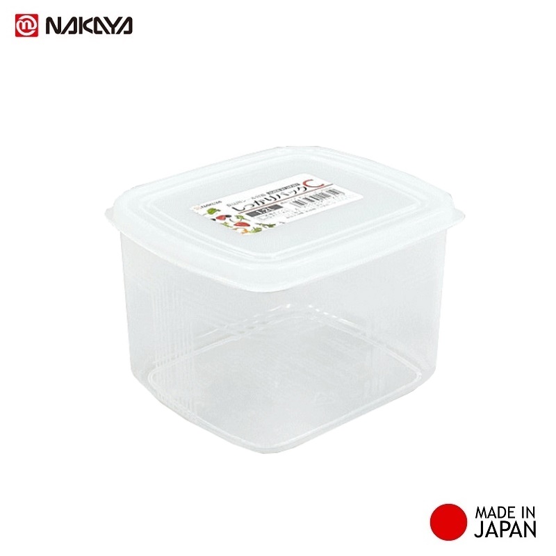 Set 02 hộp đựng thực phầm Nakaya 1200ml và 2000ml, thiết kế tinh tế, đẹp mắt, khả năng giữ kín hơi vượt trội - nội địa Nhật Bản