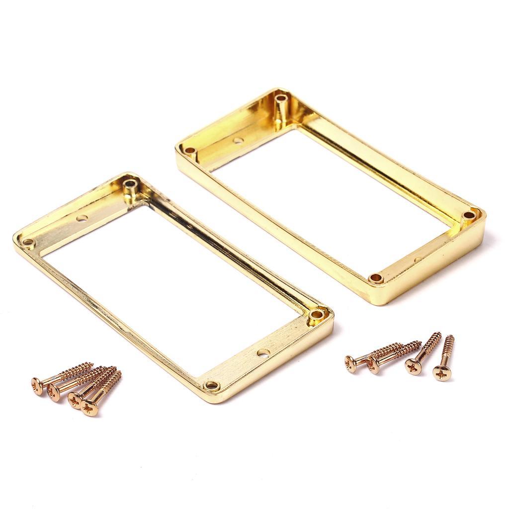 Metal Pickup Mounting Ring for LP SG Guitar w/ Screws Golden