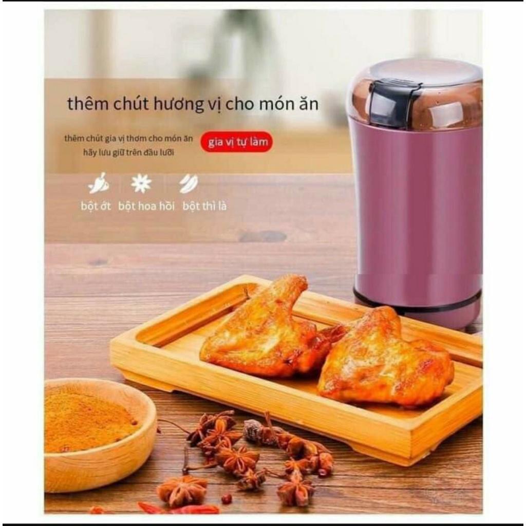 Máy xay bột gạo bột khô, hạt ngũ cốc cafe, xay tiêu mini bằng điện đa năng