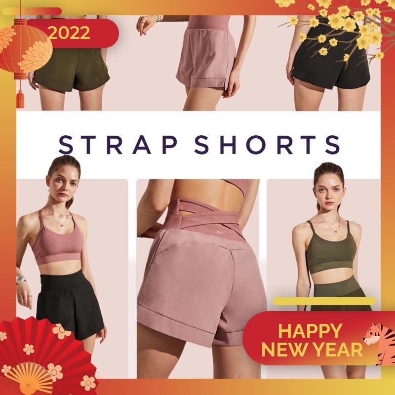 Quần Tập Gym Yoga Thể Thao Strap Shorts (co dãn tốt, chất liệu thoáng mát, dây chéo sau lưng thời trang)