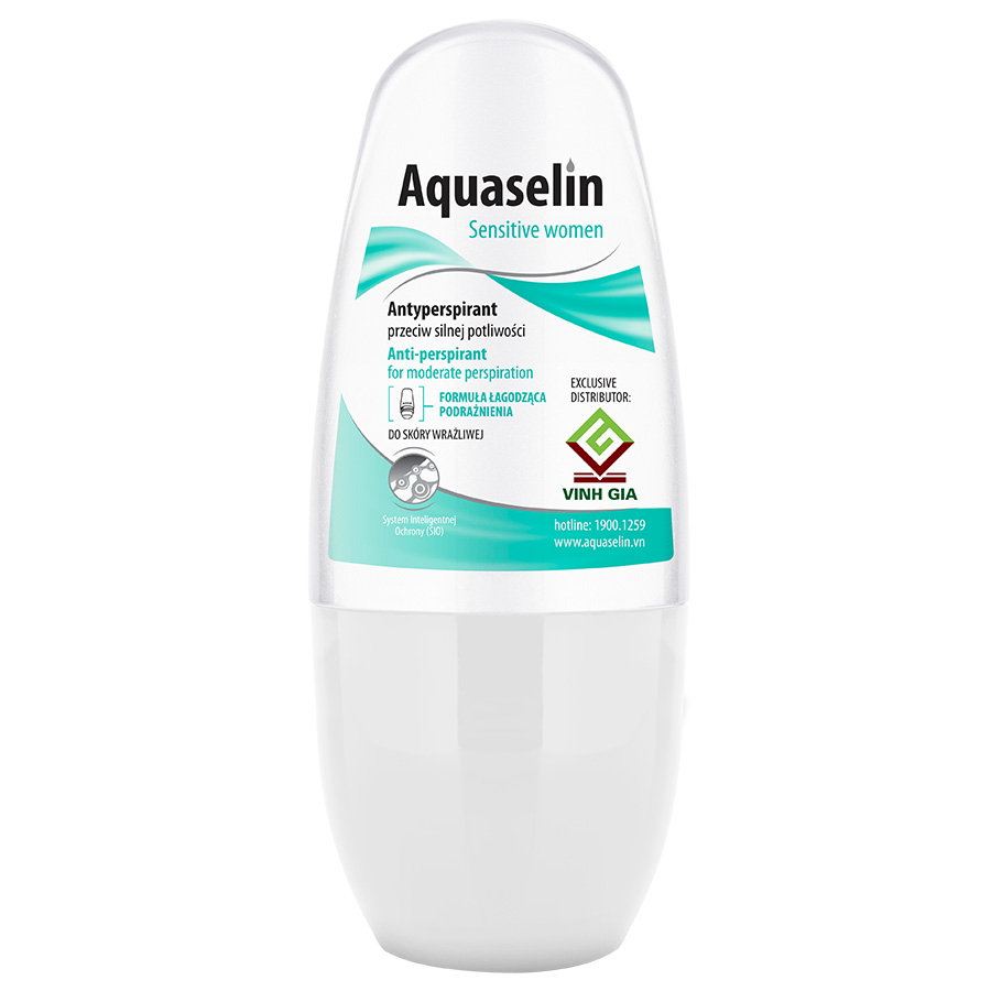 Lăn Nách Dành Cho Nữ Aquaselin Sensitive Women Antiperspirant For Moderate Perspiration 50ml - 3934