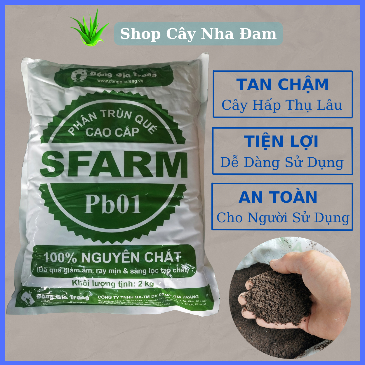 Phân Trùn Quế Hữu Cơ Nguyên Chất