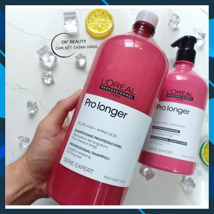DẦU GỘI L'OREAL PROFESSIONAL SERIE EXPERT PRO LONGER LÀM DÀI GIẢM ĐỨT GÃY TÓC 1500ML