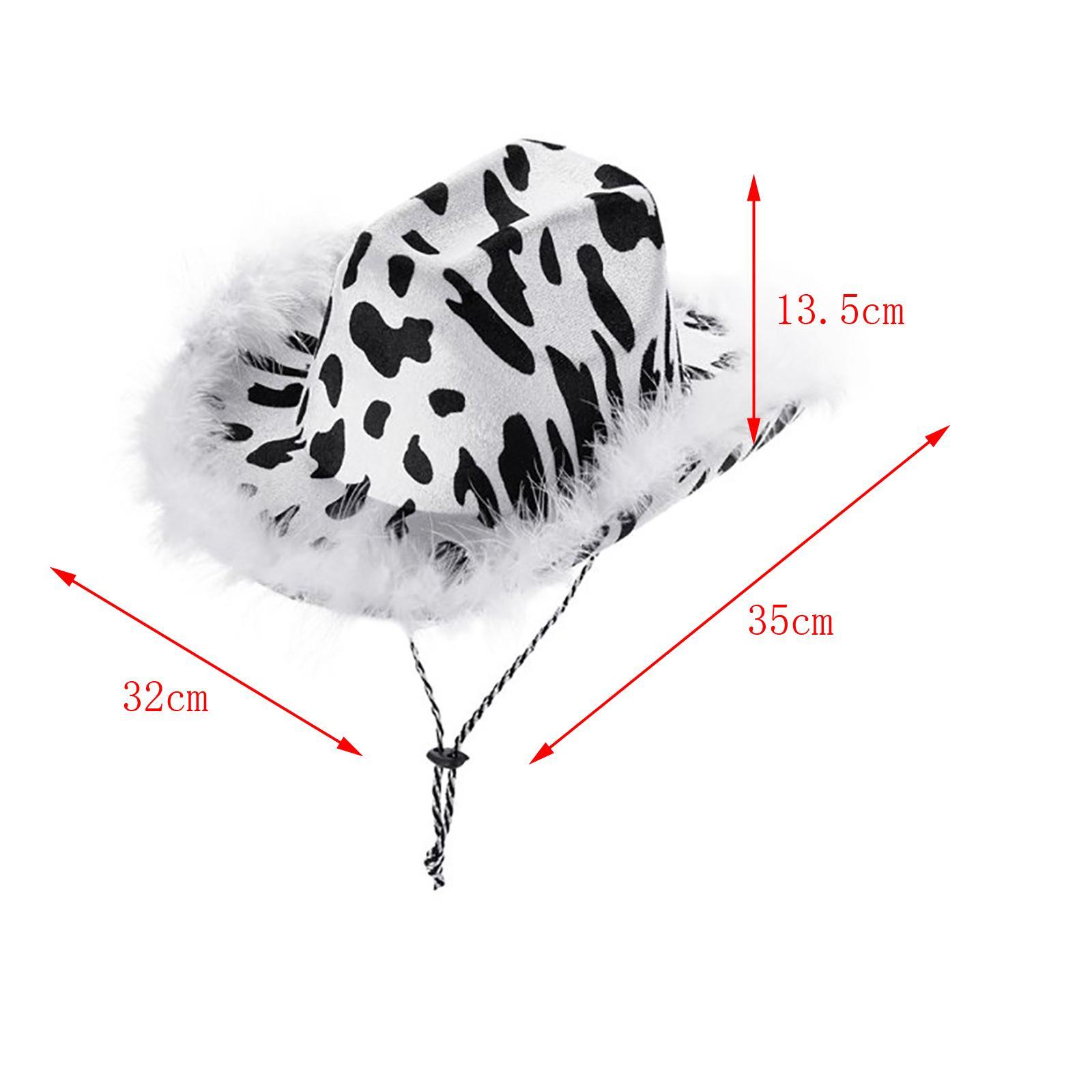 Cow Cowboy Hat Cowgirl Hat for Women Cowboy Hat for Holiday Western Decor Fancy Dress