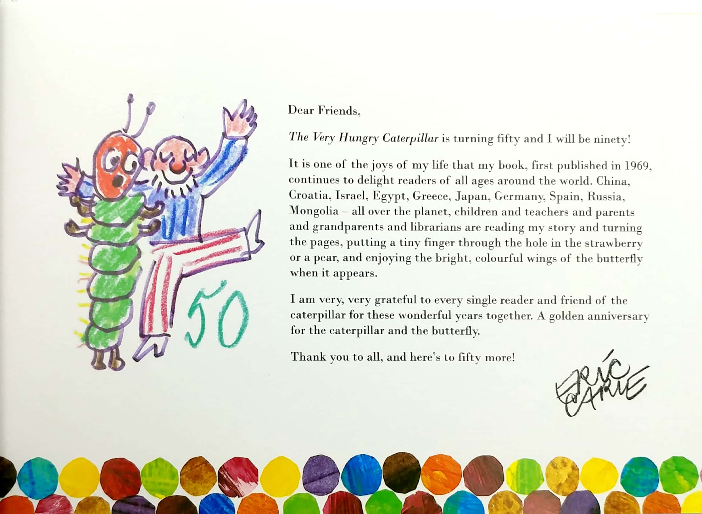 The Very Hungry Caterpillar 50th Anniversary Collector's Edition