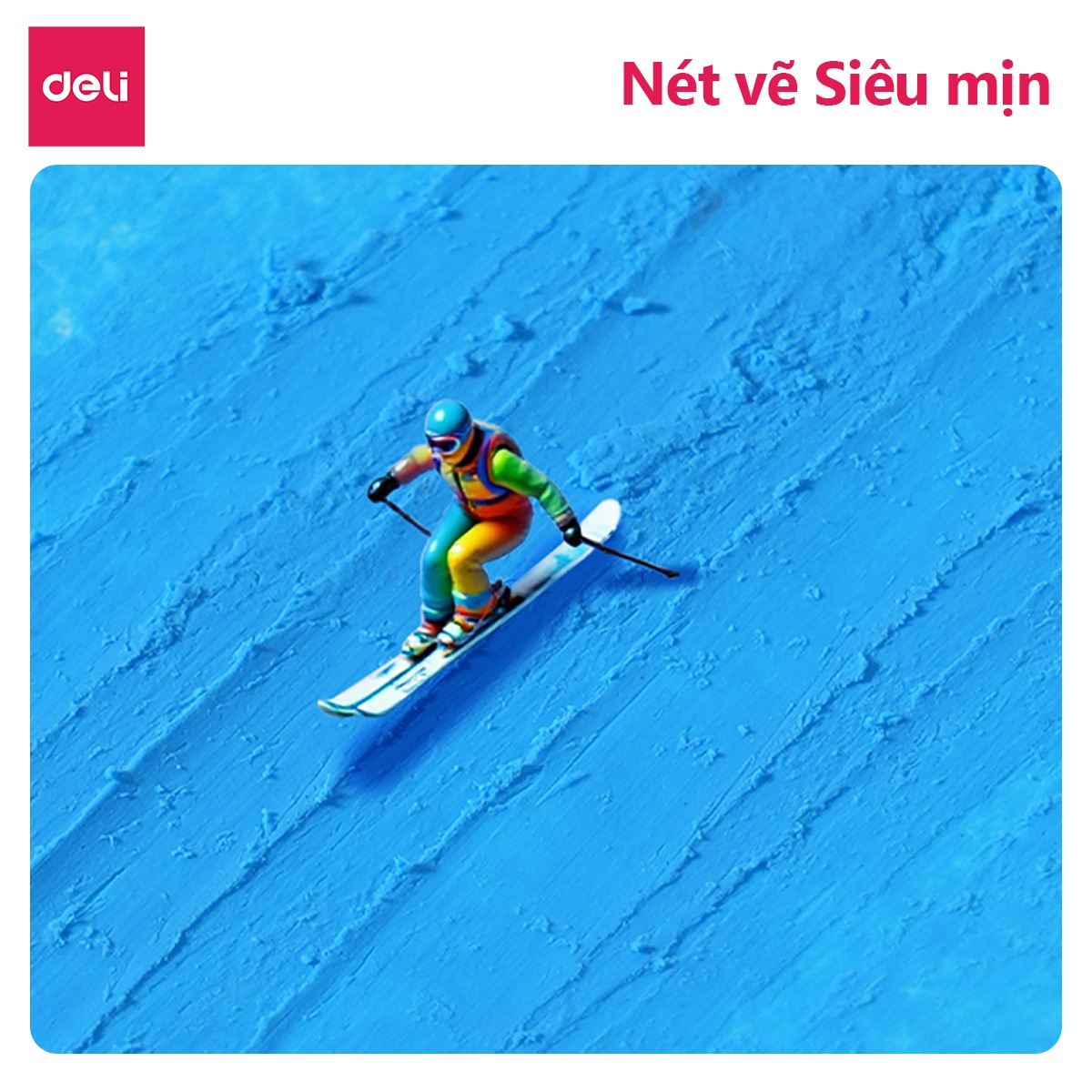 Bút Sáp Màu Deli 12/24 Màu Tươi Sáng, Màu Sáp Mịn, An Toàn Cho Bé Tô Màu, Học Tập Mỹ Thuật