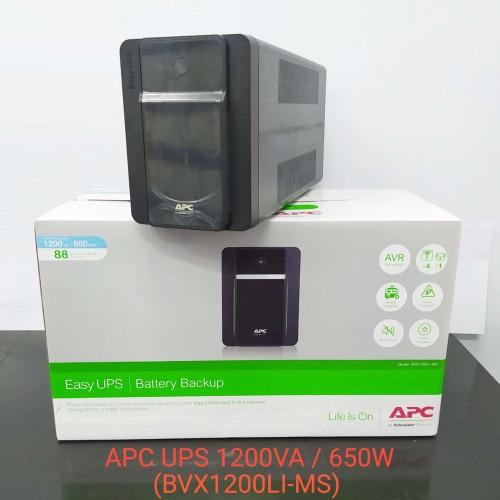 Bộ lưu điện UPS APC BVX1200LI-MS - 650W-1200 VA - Bảo hành 2 năm - Hàng chính hãng