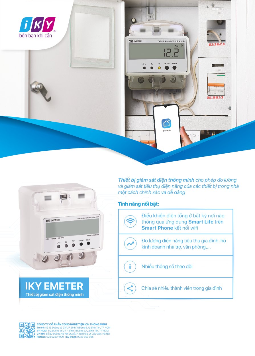 EMETER - THIẾT BỊ ĐO ĐIỆN THÔNG MINH - WIFI