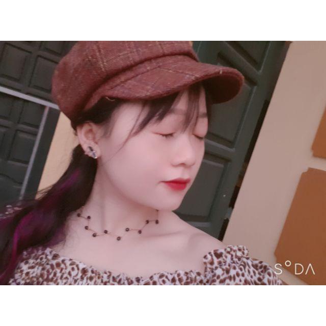 Mũ beret nỉ thời trang phong cách Hàn Quốc