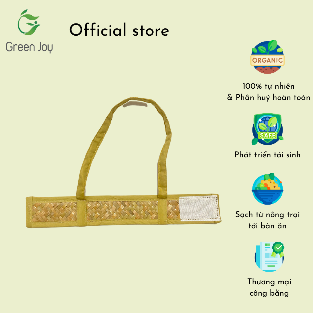 Quai cầm ly cỏ bàng Green Joy - dùng nhiều lần