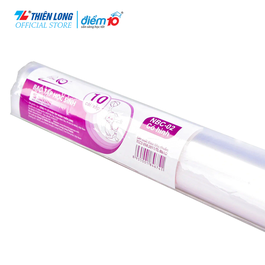 Bộ 10 bìa bao tập Thiên Long Điểm 10 NBC-02