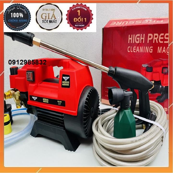 Máy Rửa Xe BOOS 3500W chỉnh áp Siêu Bền Siêu Khỏe Dây Áp Lực 15M Máy rửa xe mini dung tưới cây ,rửa xe