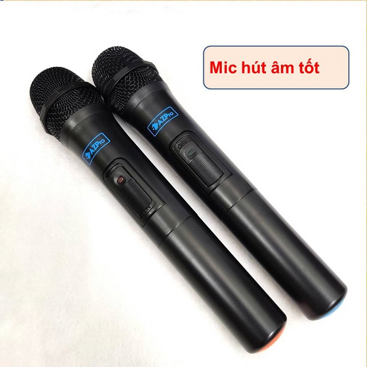 Loa kéo Bluetooth  AZPRO,AZ-8,Bass 20,Thùng gỗ,Tặng 1 mic không dây hát Karaoke,Hàng chính hãng