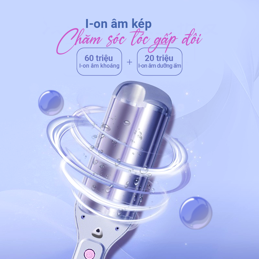 Máy uốn tóc Ion âm kiểu Pháp Life360 LF-MUP23 70W - Hàng chính hãng