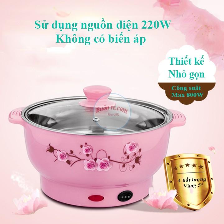 Nồi lẩu mini điện đường kính 24cm - 26 cm tiện dụng cho gia đình 01035 – 01036 Buôn Rẻ