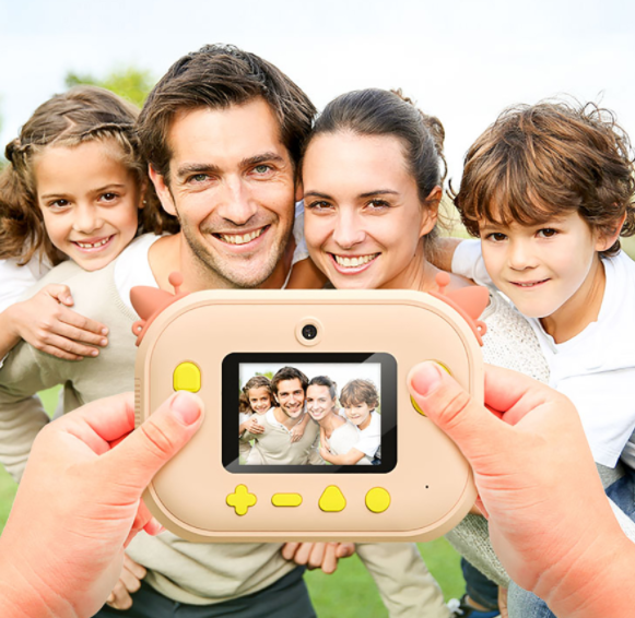 Máy ảnh chụp lấy liền cho trẻ em Đồ chơi máy ảnh kỹ thuật số mini dành cho trẻ em có Wifi nhiệt Máy ảnh giấy ảnh Kỳ lân Quà tặng trẻ em Thẻ 32GB Màu sắc: Hồng hạc