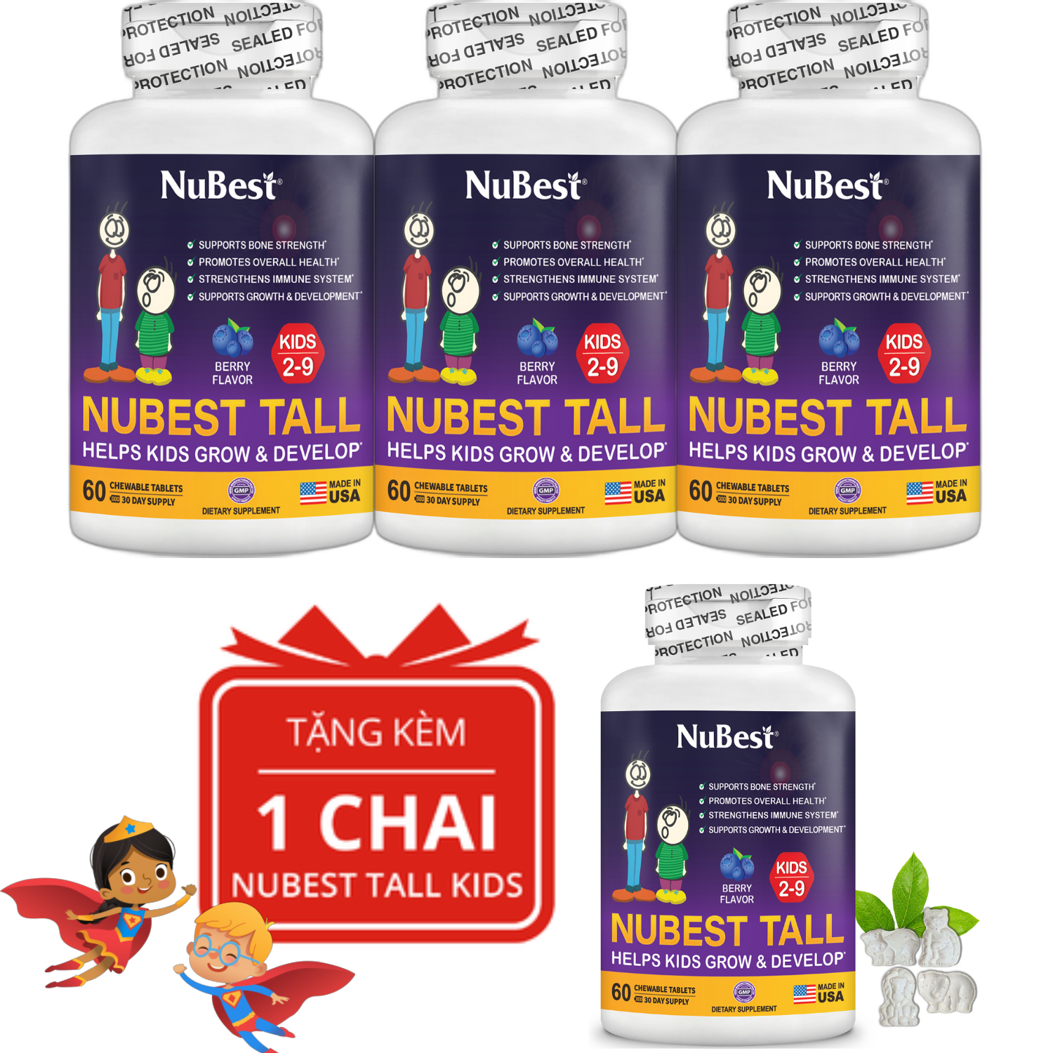 TPBVSK hỗ trợ Tăng Chiều Cao NuBest Tall Kids