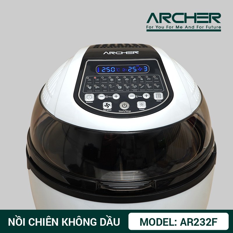 Nồi Chiên Không Dầu Archer AR232F - Hàng Chính Hãng