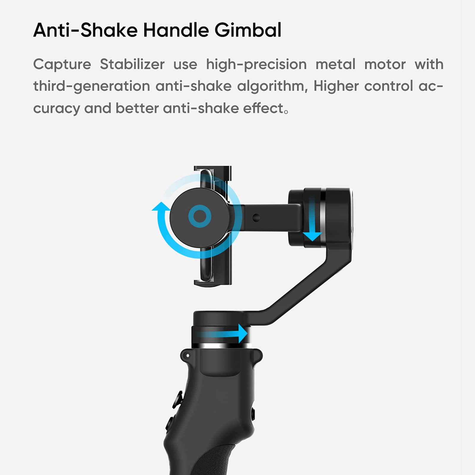 Bộ ổn định Gimbal cầm tay 3 trục thẳng cho điện thoại thông minh