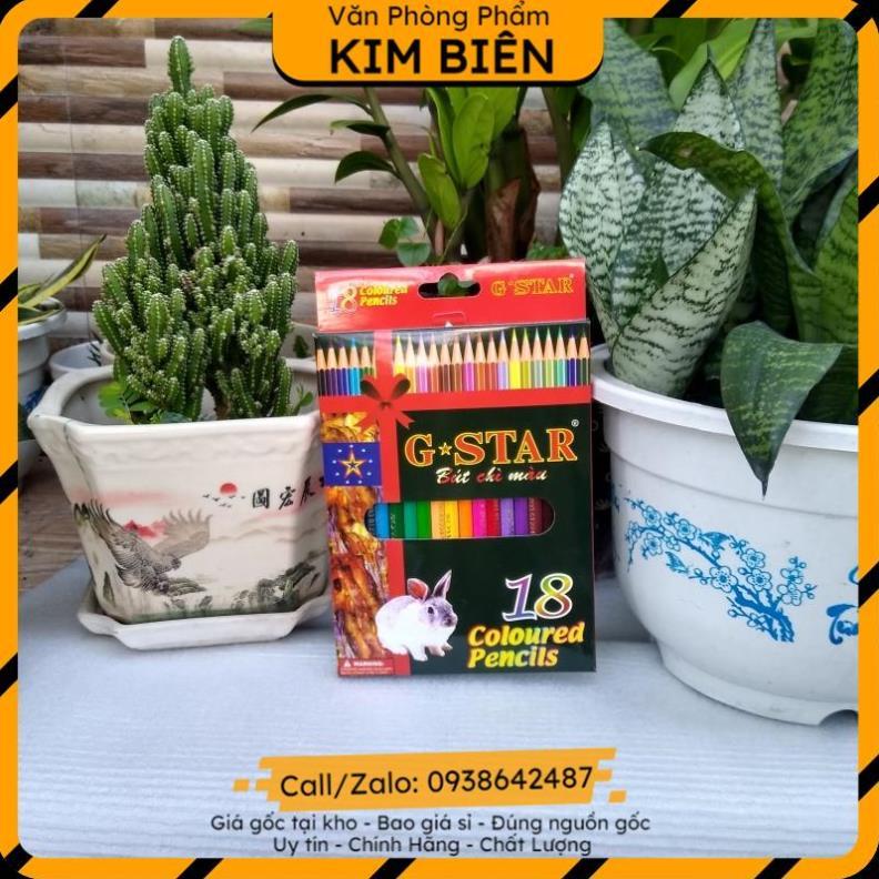 ️sỉ vpp,sẵn hàng️ Bút chì màu gỗ 12 -18 -24 màu Gstar - VPP Kim Biên