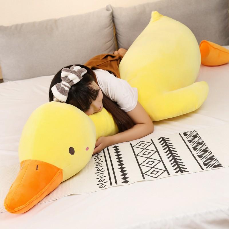 Lớn Kawaii Gối Sang Trọng Đồ Chơi Vịt Con Dễ Thương Gối Ngủ Cao Cấp Ngỗng Búp Bê Nhồi Bông Ngộ Nghĩnh Món Quà Ngọt Ngào Cho Bạn Bè Trẻ Em quà Tặng