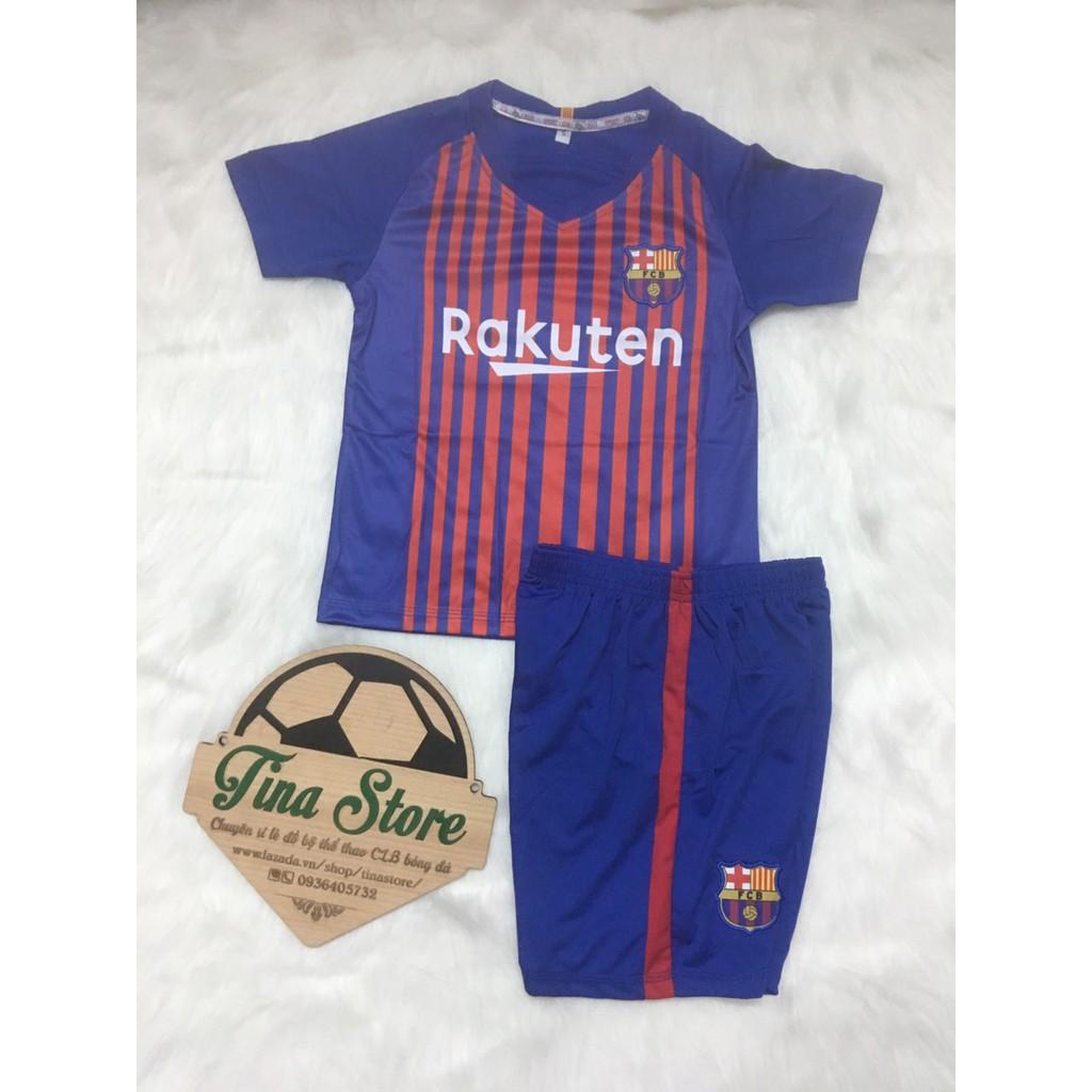 Bộ thể thao bé trai CLB Barca 2018