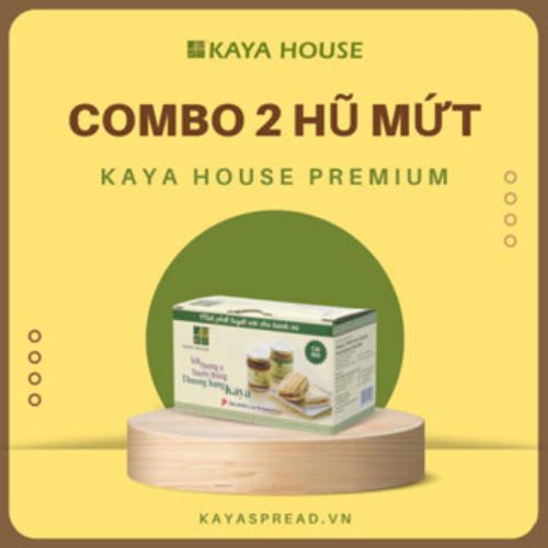 Bộ 2 hũ mứt Kaya Singapore Thượng hạng - Kaya House - Ăn kèm với Sandwich, làm nguyên liệu nấu ăn