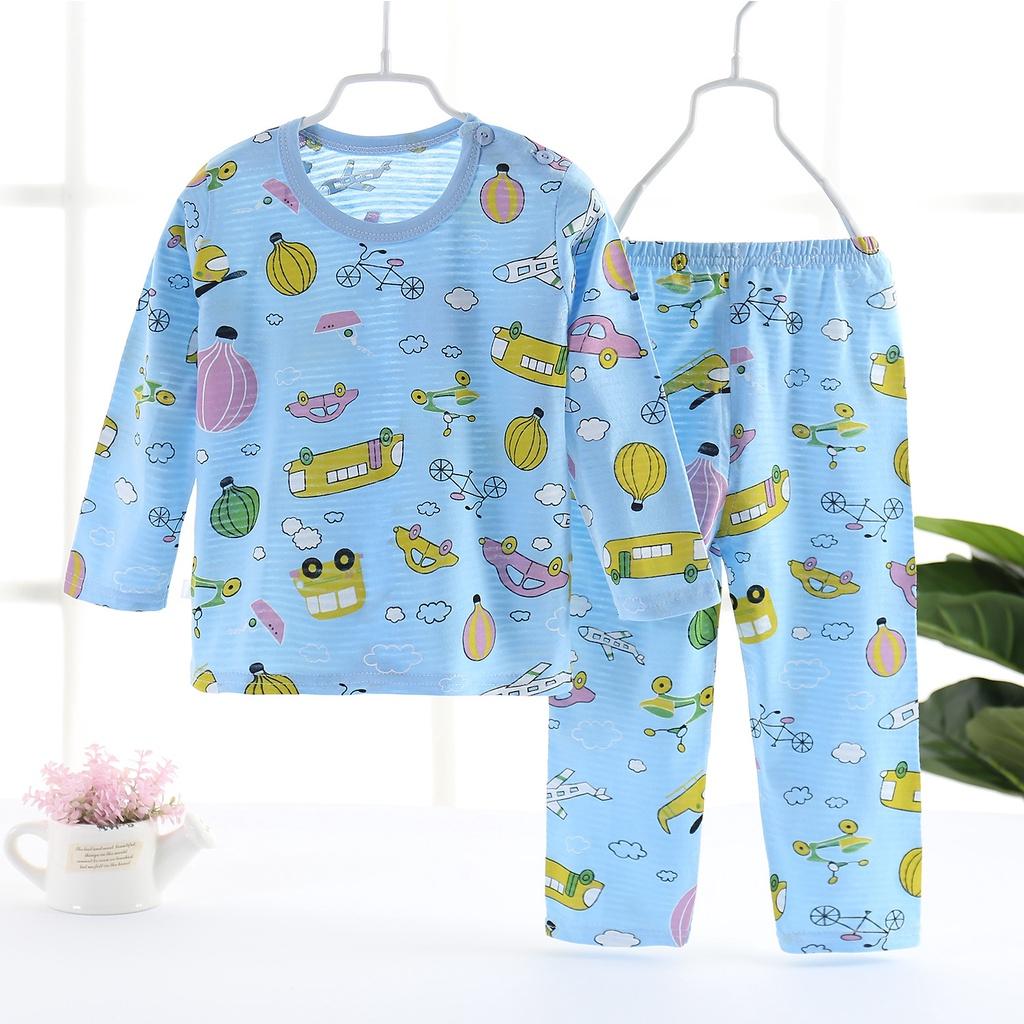 BT2 Size 100-140 Bộ thun bé thu đông 100% cotton tre siêu thấm hút THỜI TRANG TRẺ EM