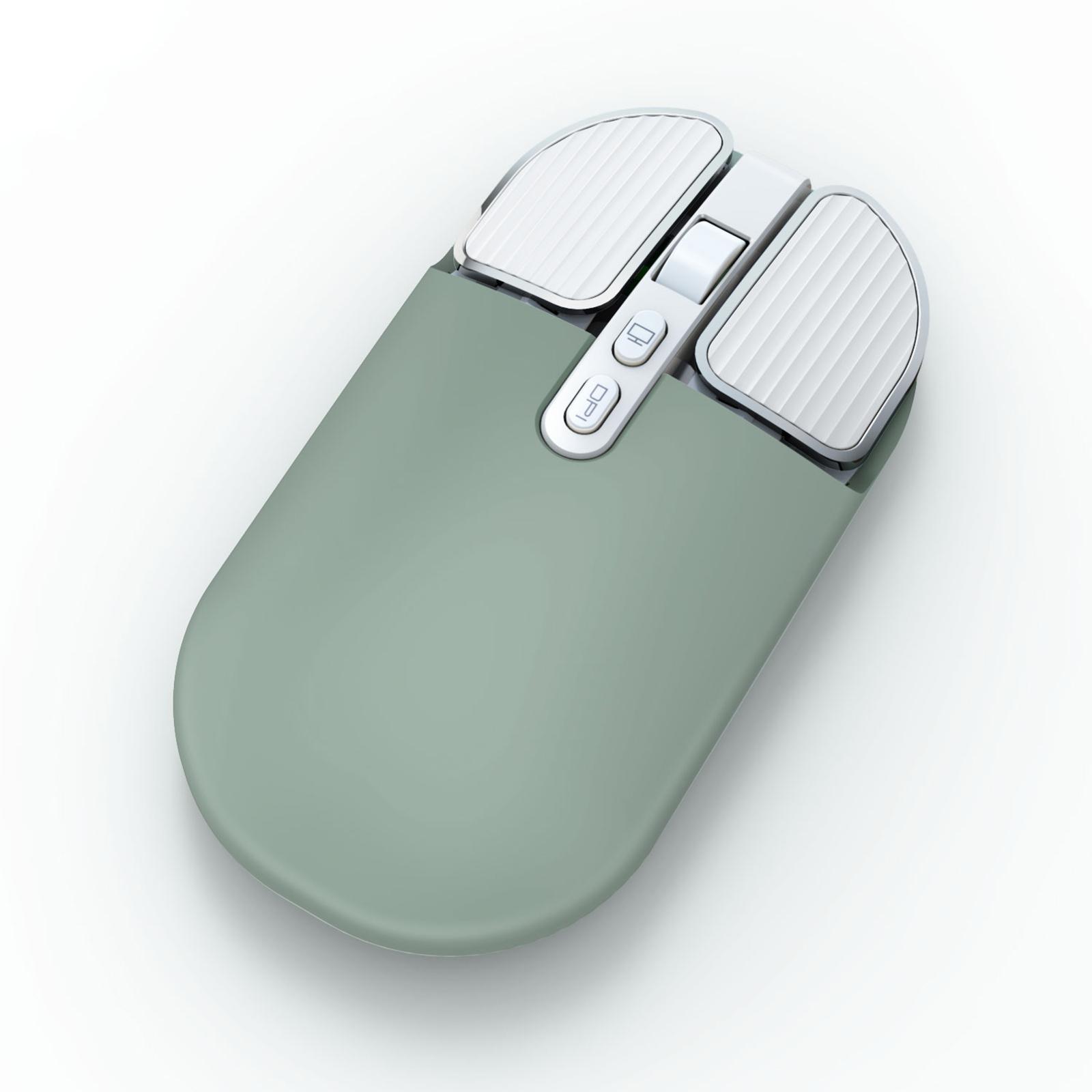Bluetooth Wireless Mouse 5.1 and 2.4G USB Dual Mode Mouse for Green